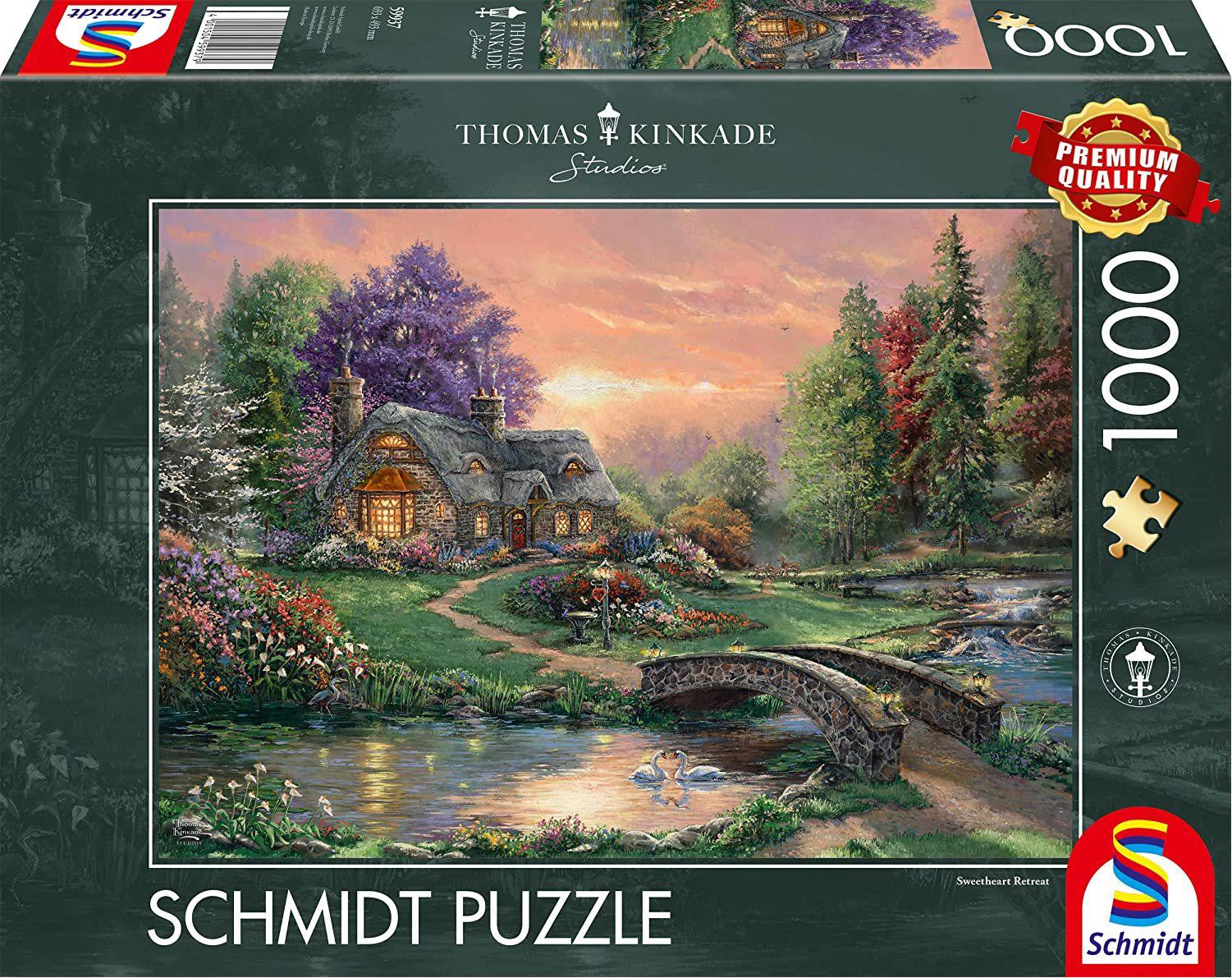 Puzzle Thomas Kinkade Ritiro Degli Innamorati Pezzi Puzzle