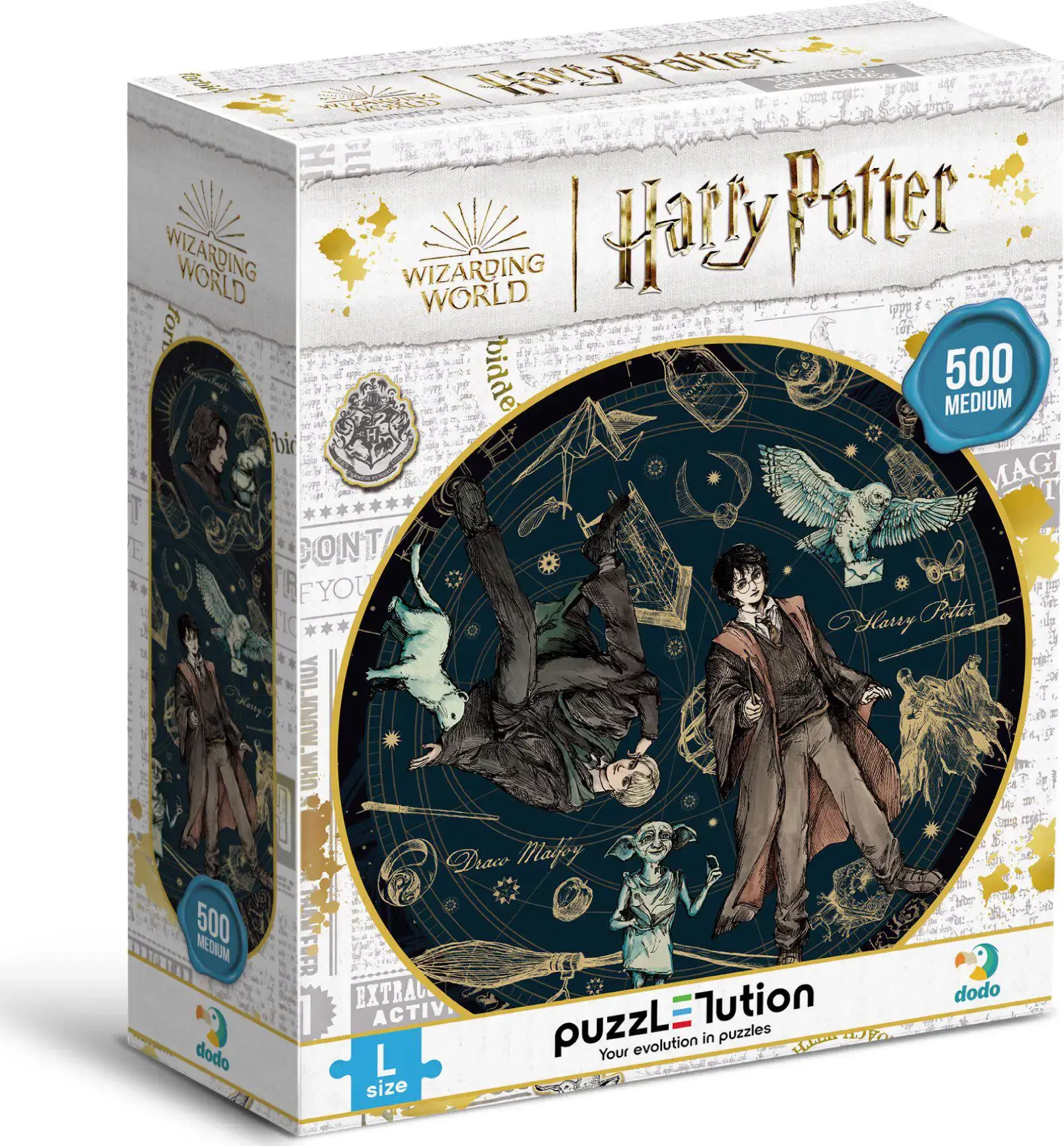 Puzzle Caixa danificada Harry Potter Snape Harry e Draco 500 peças