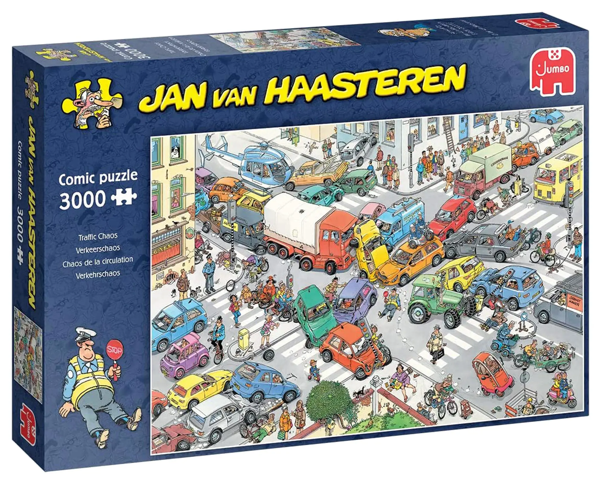 Puzzle Jan Van Haasteren Trafikkaos 3 000 Stykker