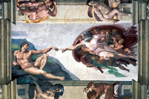 Puzzle Микеланджело: Раждането на Адам