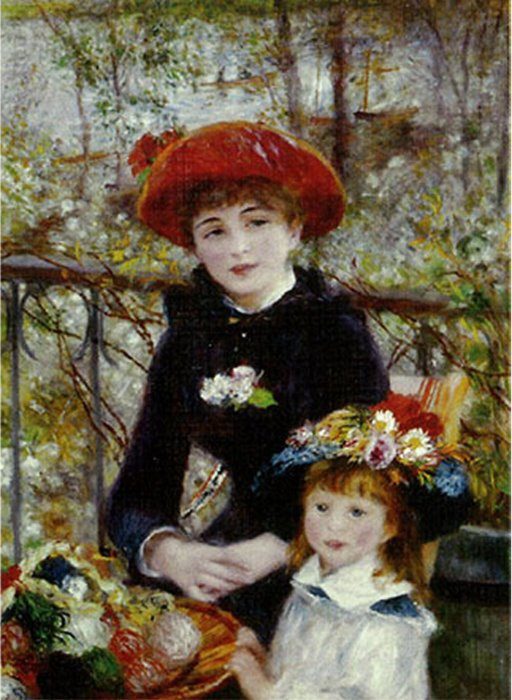 Puzzle Pierre Auguste Renoir: Na terase