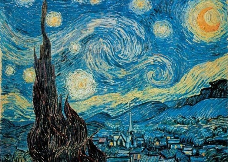 Puzzle Vincent van Gogh: Gwieździsta noc