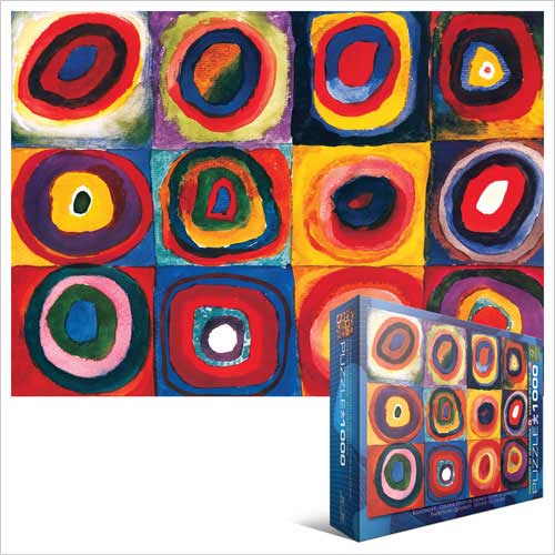 Puzzle Kandinsky: Farbstudie Quadrate (1913 circa)