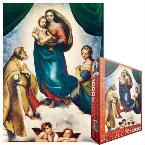 Puzzle Raffaello: Madonna z Jezusem