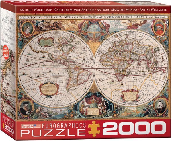 Puzzle Staroveká mapa sveta