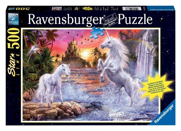 Puzzle Unicorns by river