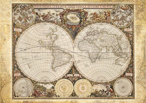 Puzzle Historická mapa