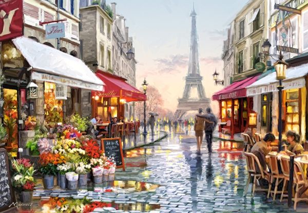 Puzzle Virágbolt Párizs