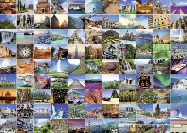 Puzzle 99 vackraste städer i världen