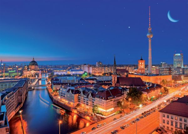 Puzzle Berlin v noci