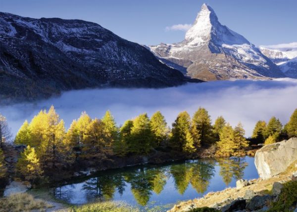 Puzzle Grindjisee met Matterhorn