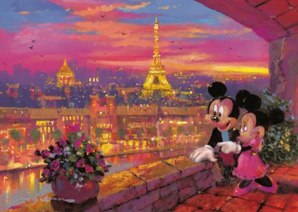 Puzzle Mickey és Minni Párizsban