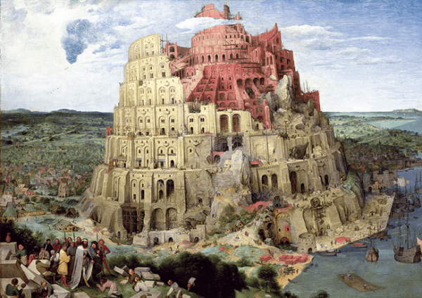 Puzzle Pieter Bruegel: Babylonská věž