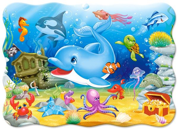 Puzzle Priatelia pod vodou
