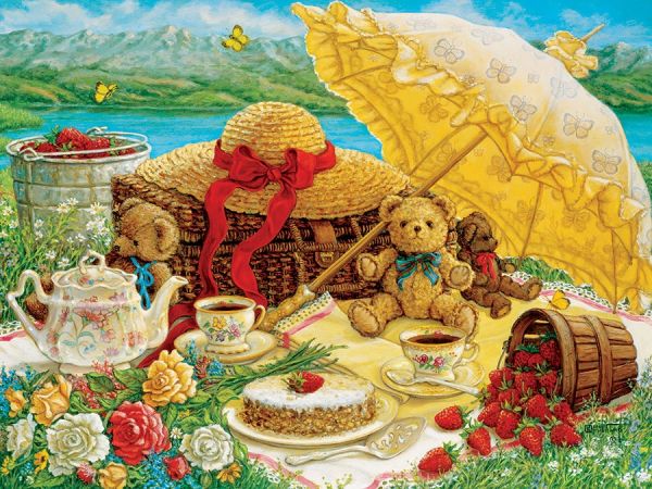 Puzzle Piknik medvedek