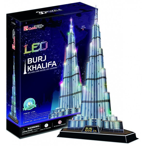 Puzzle Burj Khalifa, Dubai LED 3D