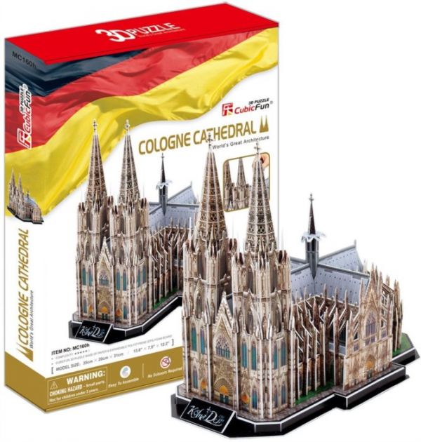 Puzzle Kölnska katedrala (Visoka katedrala Svetog Petra) 3D