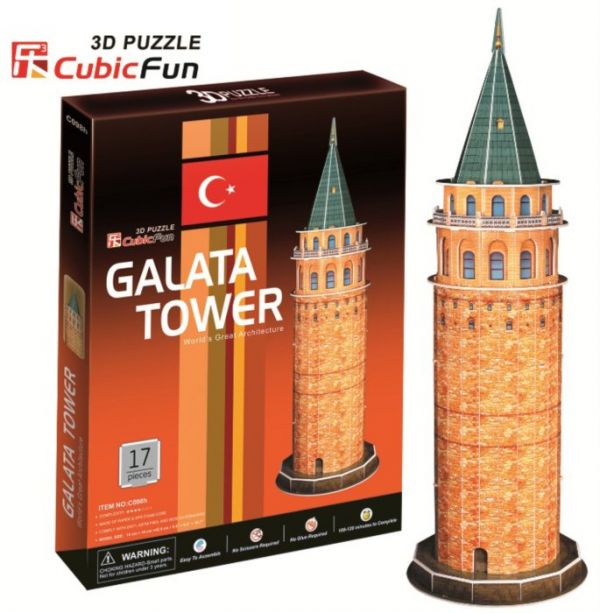 Puzzle Galatská veža, Istanbul 3D