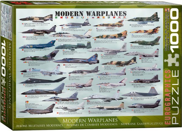 Moderne Kampfflugzeuge 1000 Teile Puzzle 