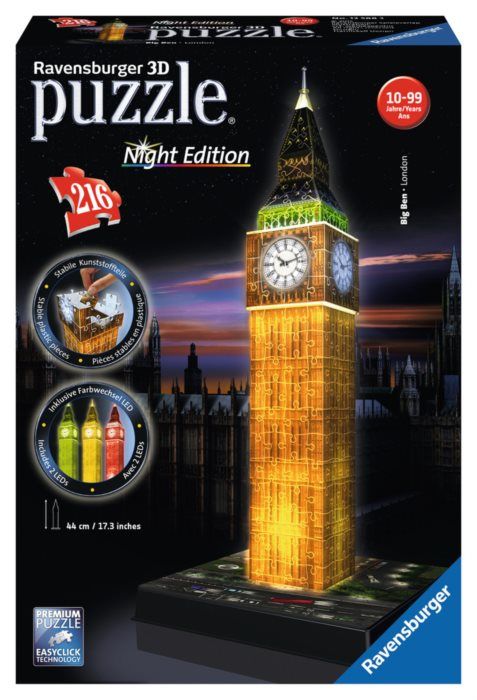 Puzzle Big Ben 3D LED