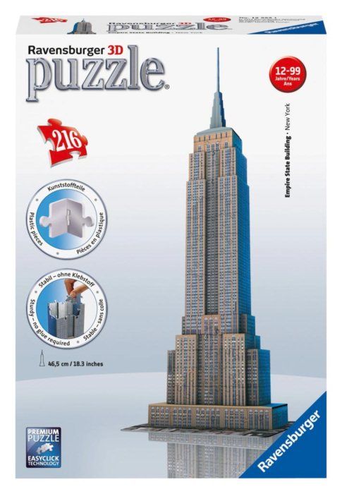 Puzzle Empire State Building, puzzle 3D