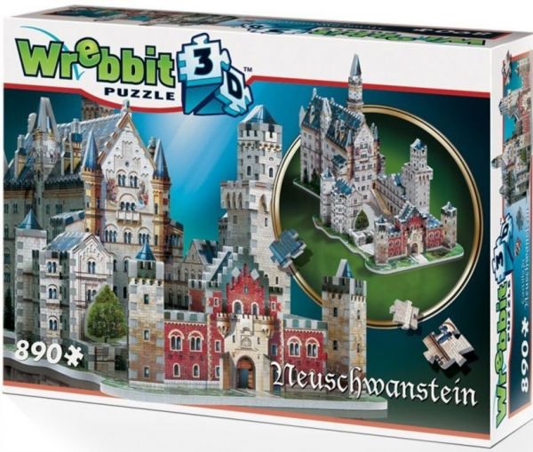 Puzzle Zamek Neuschwanstein 3D