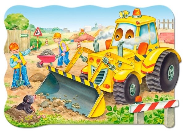 Puzzle Bulldozer in Action