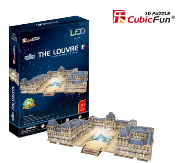 Puzzle O Louvre LED 3D