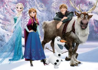 Puzzle Frozen Ice Palace: Elza și prietenii