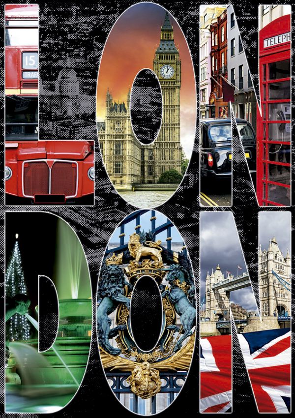 Puzzle Collage van Londen
