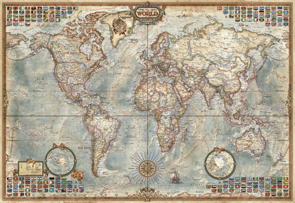 Puzzle Political Map of the World mini