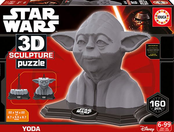 carbohidrato Dentro Emperador Puzzle 3D statue Star Wars Yoda, 160 pieces | PuzzleWholesale.eu
