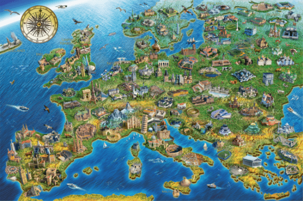 Puzzle Mappa dell'Europa