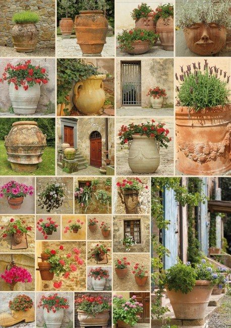 Puzzle Blomster potter