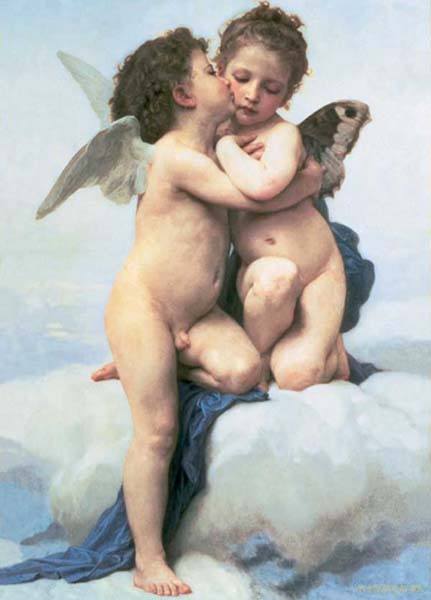 Puzzle William-Adolphe Bouguereau: o primeiro beijo