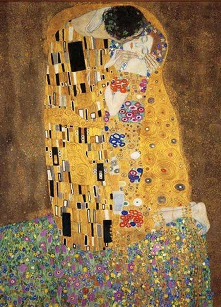 Puzzle Gustav Klimt: Polibek