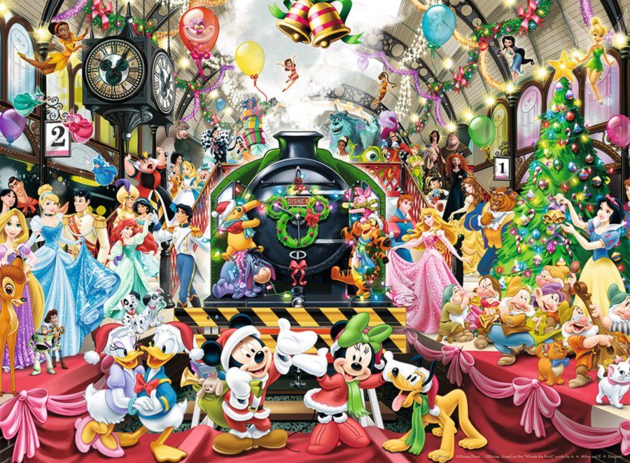 Trefl 4 In 1 35 48 54 and 70 Piece Disney Minnie Mouse Holiday Jigsaw Puzzle 