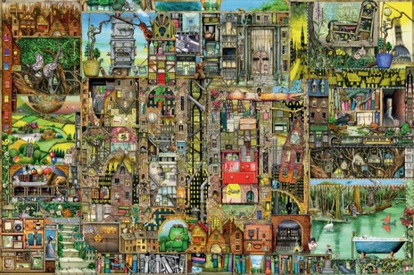 Puzzle Colin Thompson: Dziwne miasto