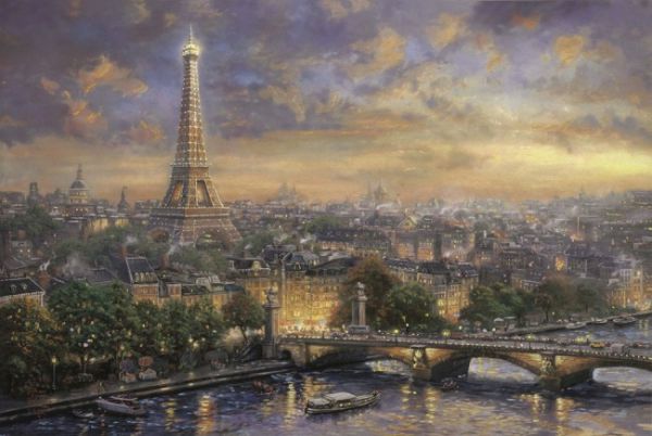 Puzzle Kinkade: Paris, city of love