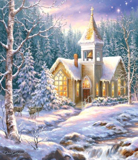 Puzzle Dona Gelsinger: Winter Chapel