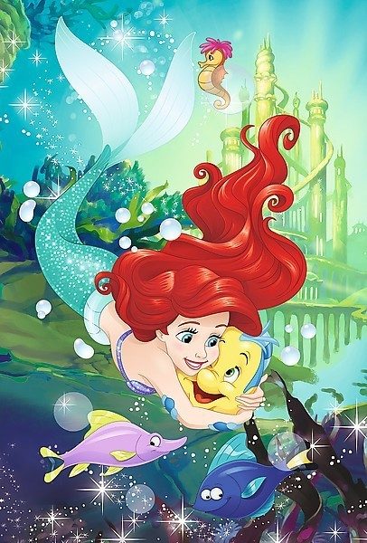 Puzzle Ariel and Flounder