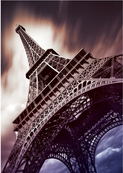 Puzzle Eiffelova vež zdola