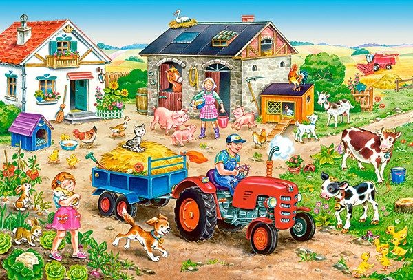 Puzzle Deň na farme