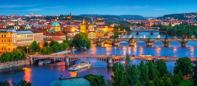 Puzzle Praga de noche