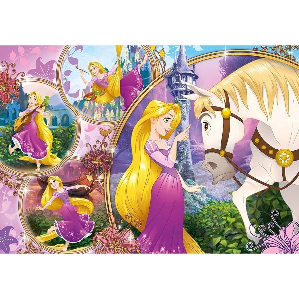 Puzzle Disney princezny: Na vlásku 24 maxi