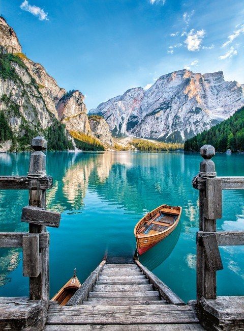 Puzzle Braies-tó, Olaszország