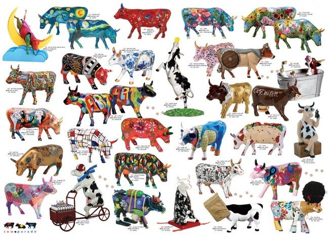 Puzzle Cow parade