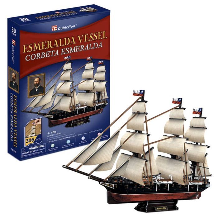 Puzzle Statek Esmeralda Vessel. Puzzle 3D