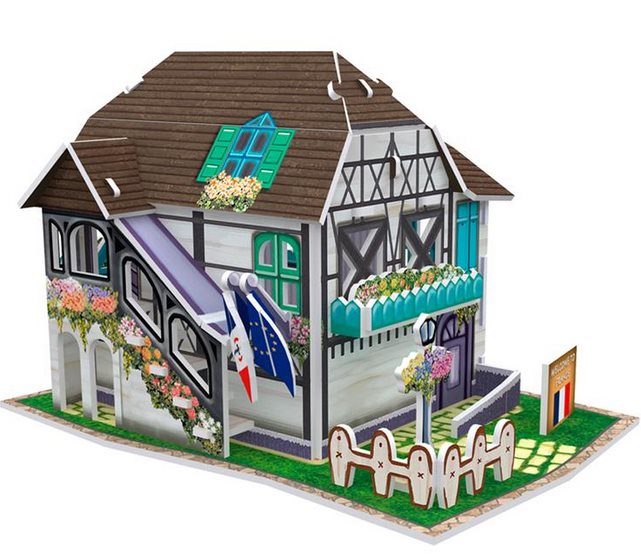 Puzzle Flower House 3D