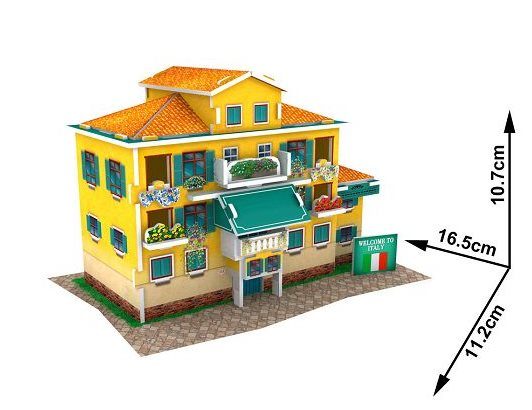 Puzzle Folk House Italia 3D
